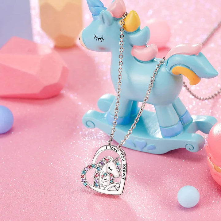 Mother and Child Unicorn Pendant