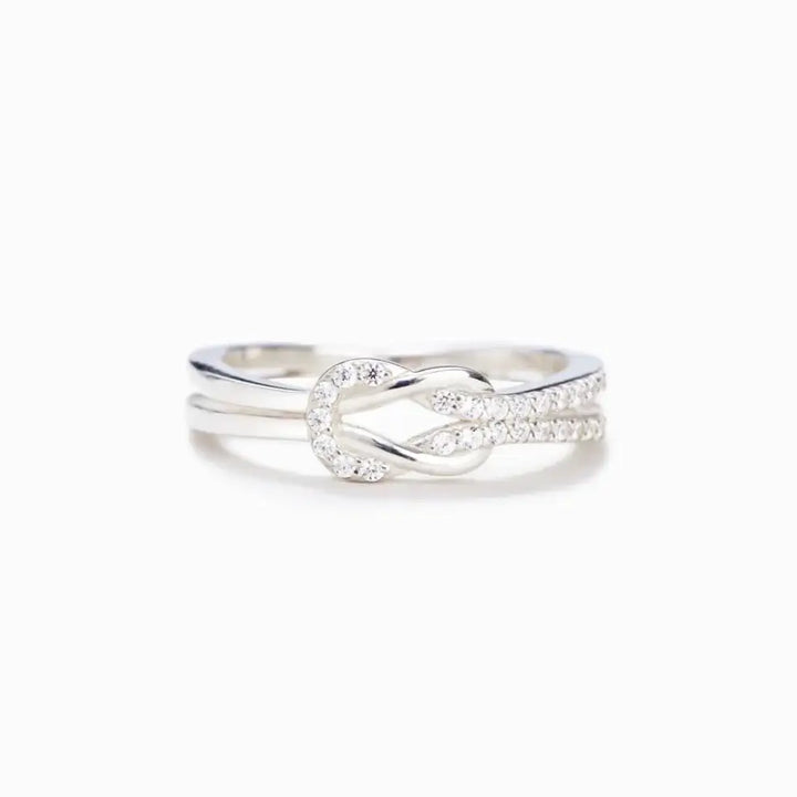 Friendship Heart Knot Ring