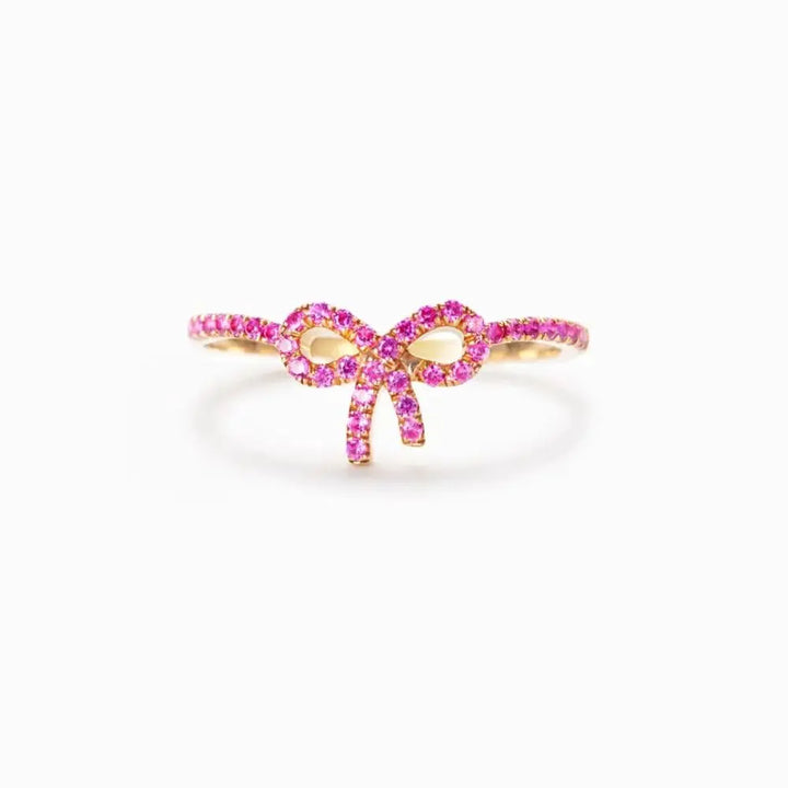 Pink Bow Ring