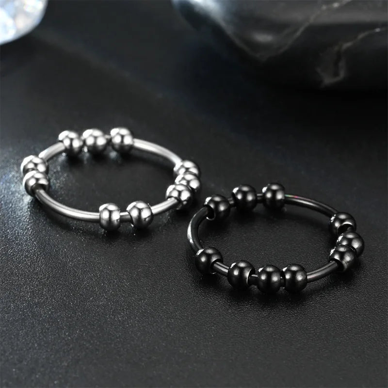 New Stainless Steel Fidget Rings