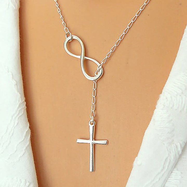 Cross Pendant Knot Necklace