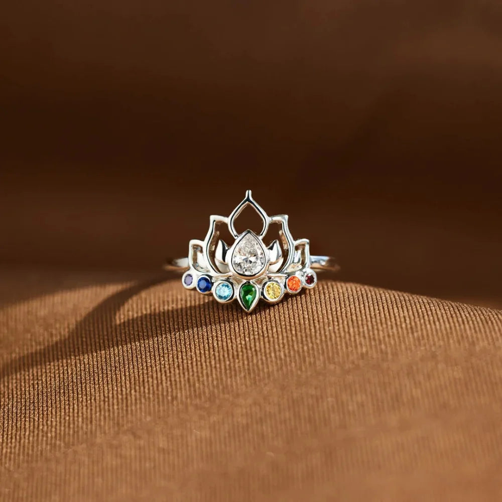 Lotus Flower Boho Ring