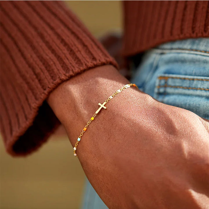 Cross Charm Bracelet