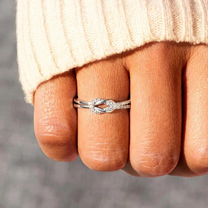 Friendship Heart Knot Ring