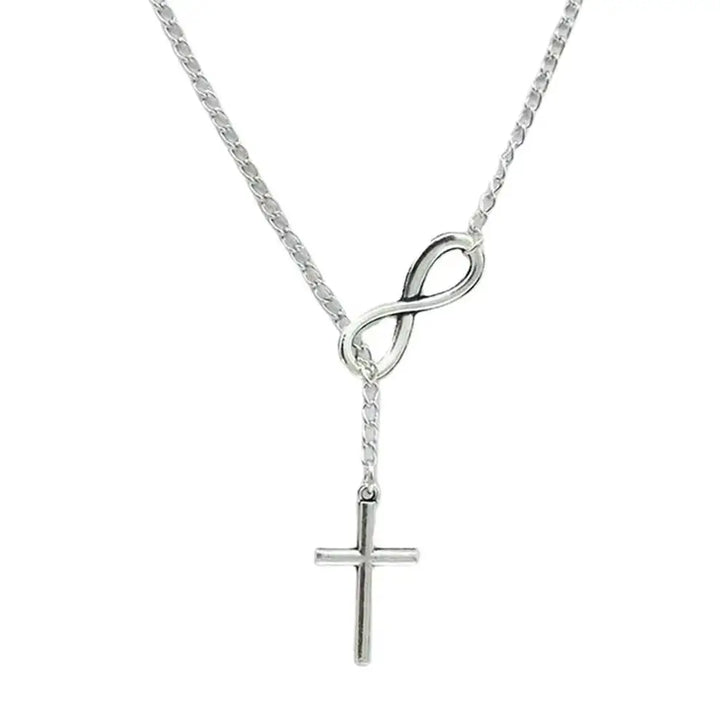 Cross Pendant Knot Necklace