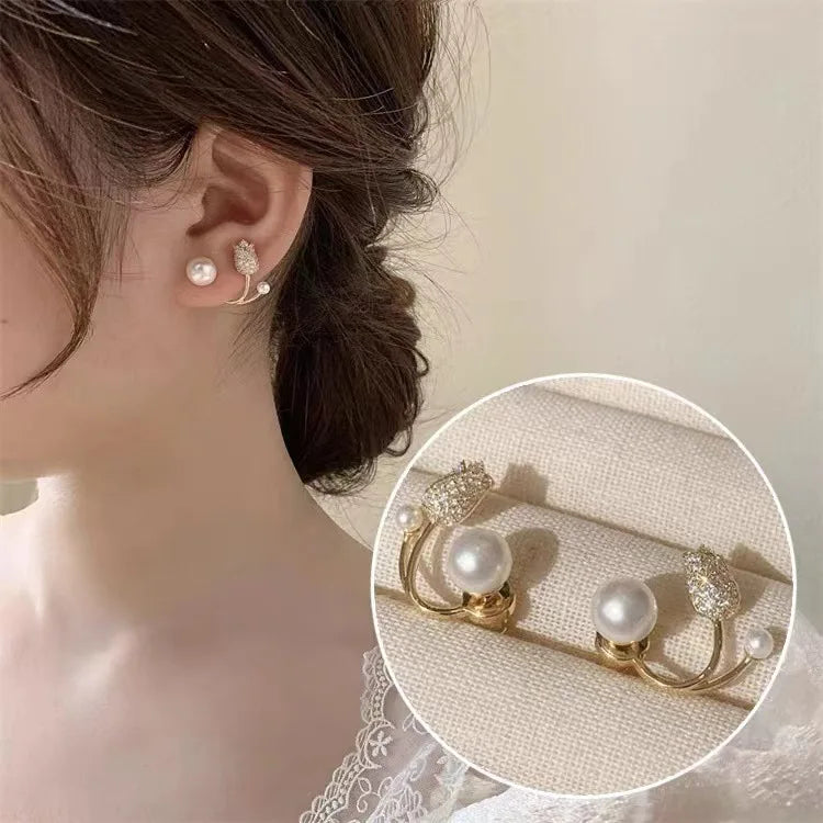 Sea pearl earrings