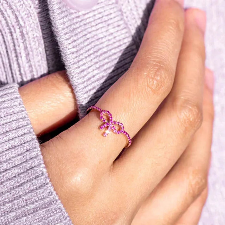 Pink Bow Ring