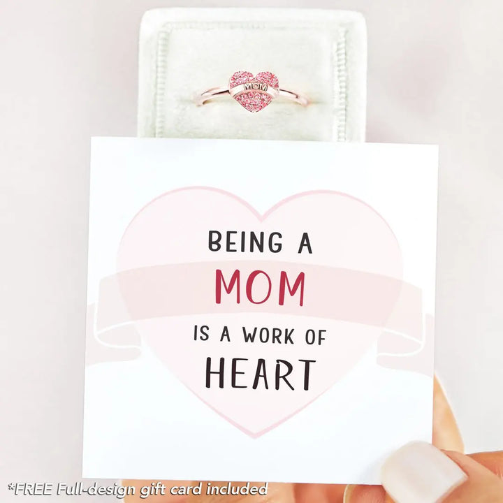 Aesthetic Zircon Heart Ring