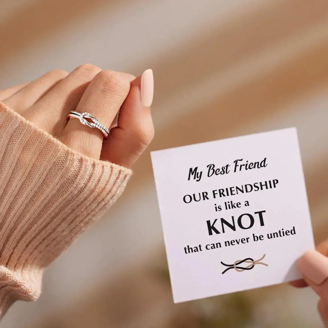 Friendship Heart Knot Ring