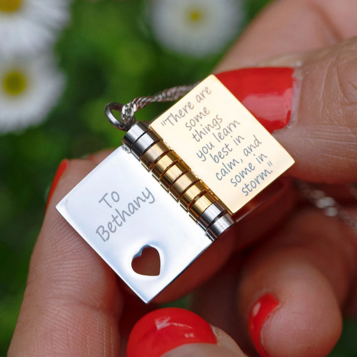 Words Close to Your Heart: The Personalized Book Necklace