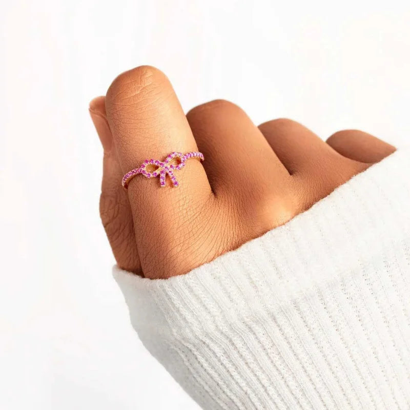 Pink Bow Ring