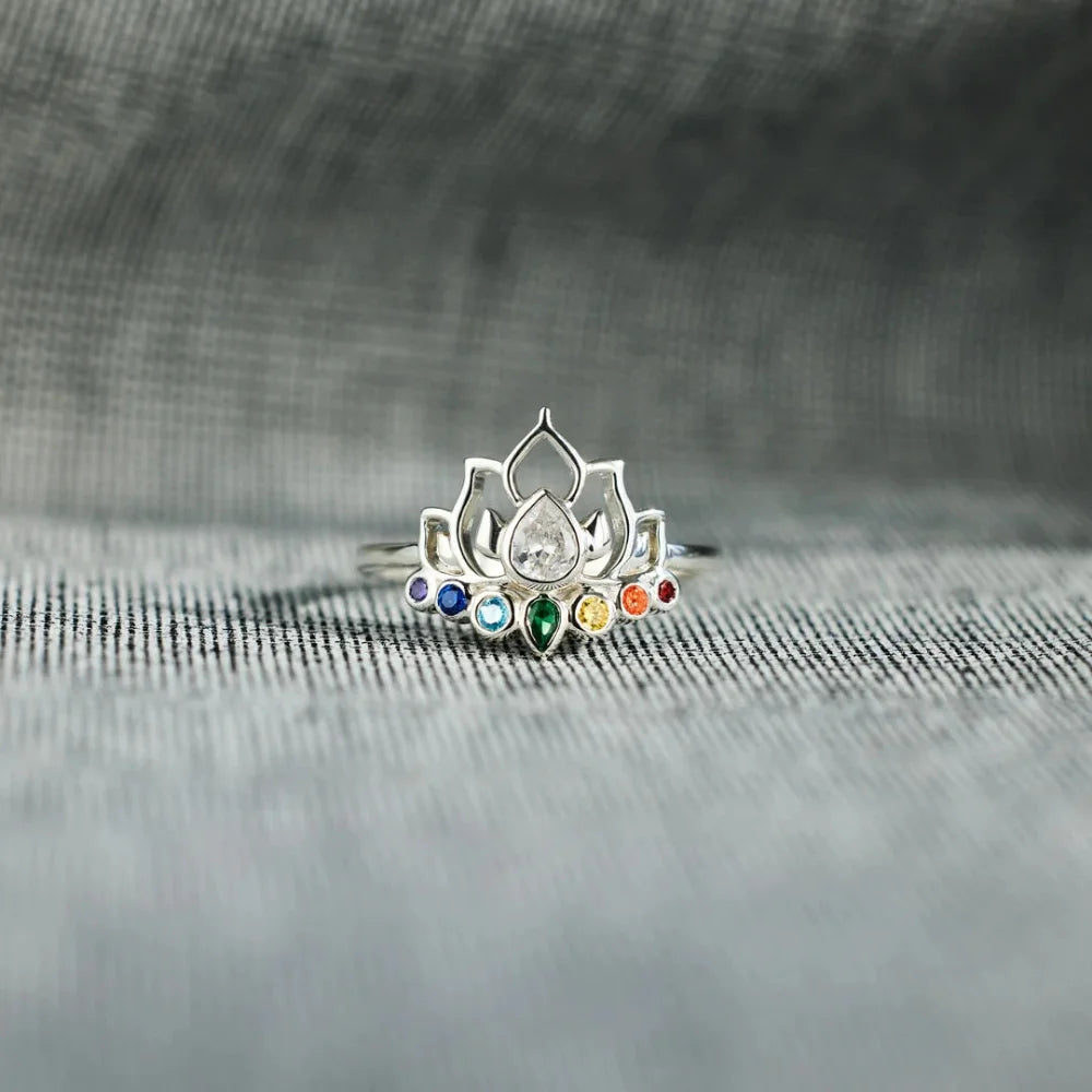 Lotus Flower Boho Ring