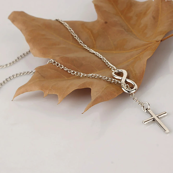 Cross Pendant Knot Necklace