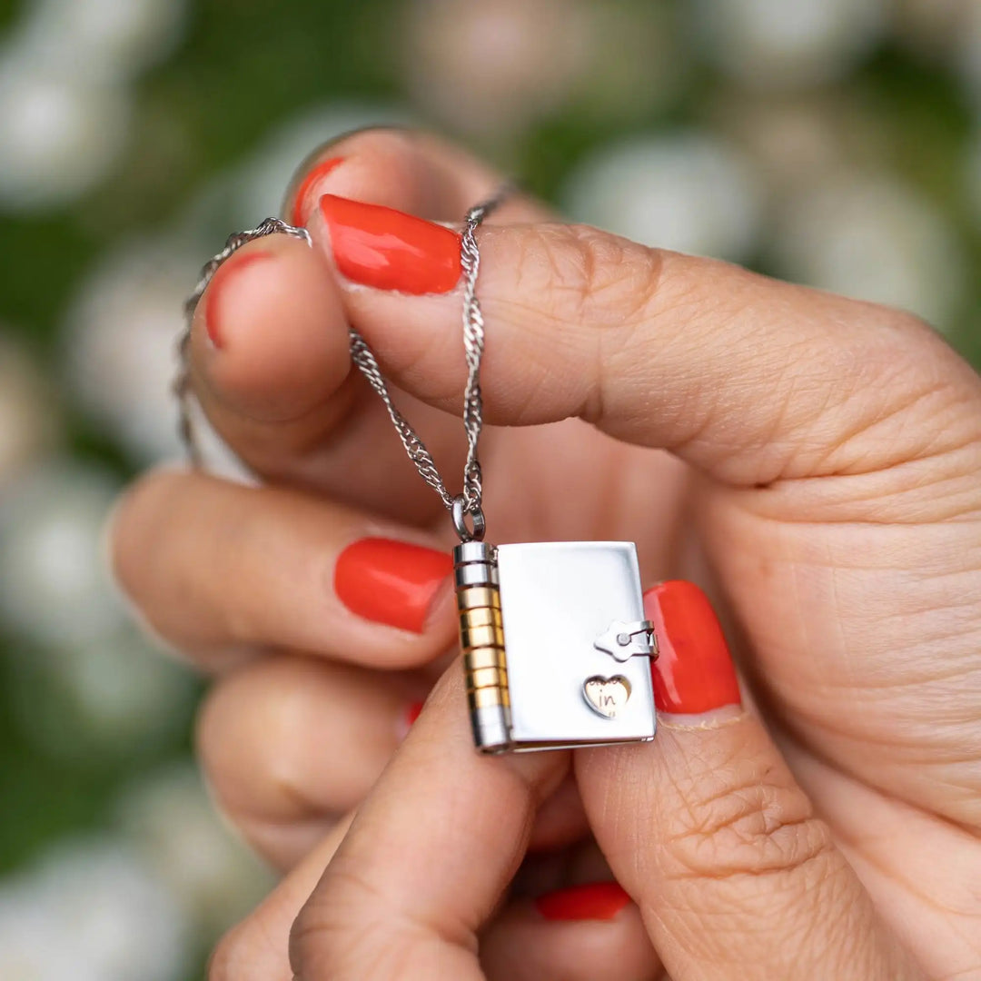 Words Close to Your Heart: The Personalized Book Necklace