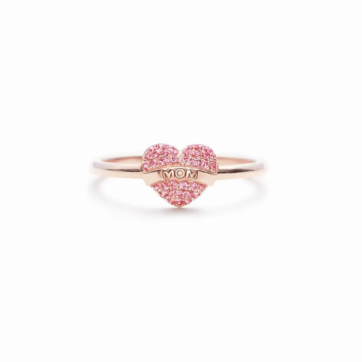 Aesthetic Zircon Heart Ring